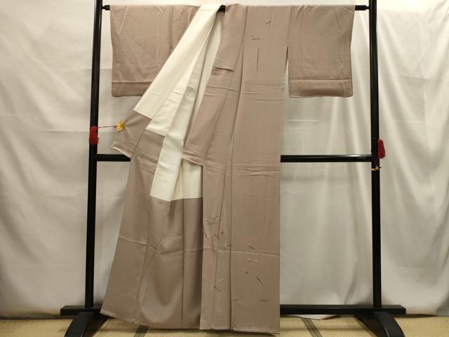 平和屋着物■訪問着 刺繍 吹き寄せ文 金糸 正絹 逸品 AABG8189sx