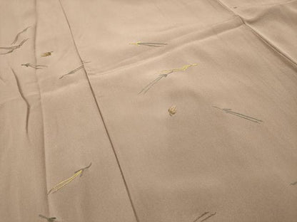 平和屋着物■訪問着 刺繍 吹き寄せ文 金糸 正絹 逸品 AABG8189sx