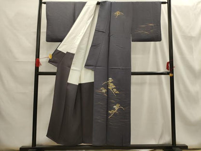 平和屋着物■訪問着 刺繍 浜松文 金糸 金彩 正絹 逸品 AABG8207sx