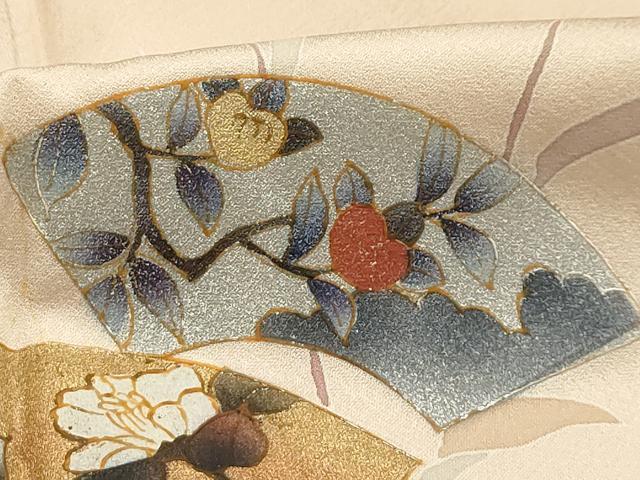 平和屋着物■訪問着 地紙花文 暈し染め 正絹 逸品 AABG8208sx