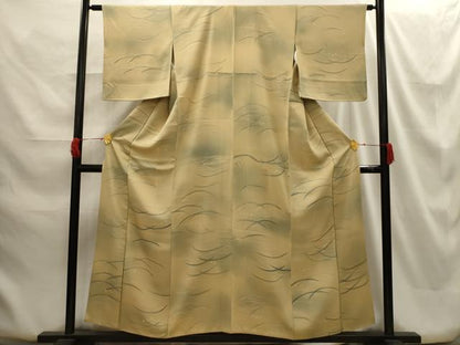 平和屋着物■上質な小紋 露芝文 暈し染め 正絹 逸品 AABG8214sx