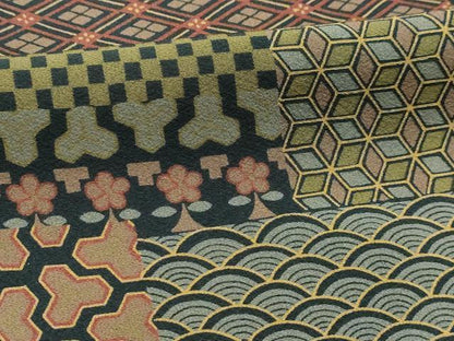 平和屋着物■上質な小紋 色紙吉祥花文 正絹 逸品 AABG8220sx