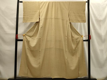 平和屋着物■上質な小紋 網目文 正絹 逸品 AABG8221sx