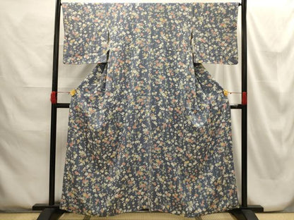 平和屋着物■上質な小紋 枝垂れ花文 正絹 逸品 AABG8226sx