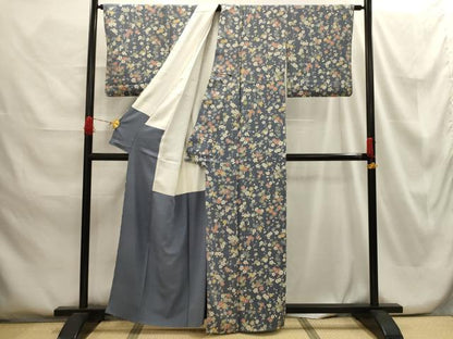 平和屋着物■上質な小紋 枝垂れ花文 正絹 逸品 AABG8226sx