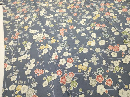 平和屋着物■上質な小紋 枝垂れ花文 正絹 逸品 AABG8226sx