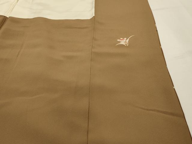 平和屋着物■訪問着 扇面花文 暈し染め 金銀彩 正絹 逸品 AABG8230sx