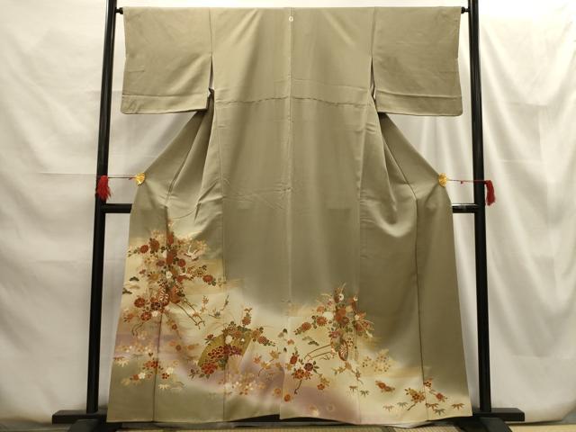 平和屋着物■豪華色留袖 松竹梅飛鶴花車文 暈し染め 正絹 逸品 AABG8235sx