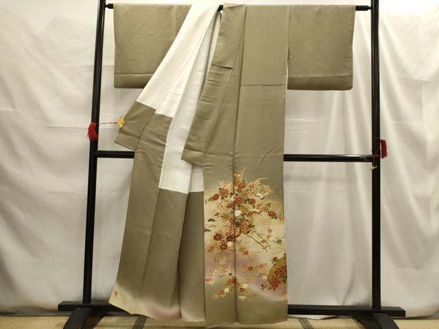 平和屋着物■豪華色留袖 松竹梅飛鶴花車文 暈し染め 正絹 逸品 AABG8235sx