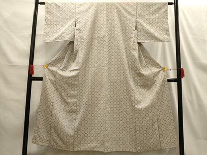 平和屋着物■お召 花菱文 正絹 逸品 AABG8288sx