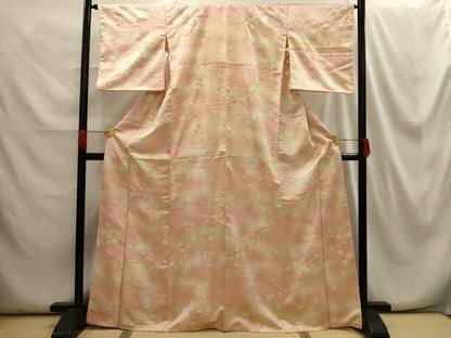 平和屋着物■上質な小紋 枝梅文 暈し染め 金彩 正絹 逸品 AABG8296sx
