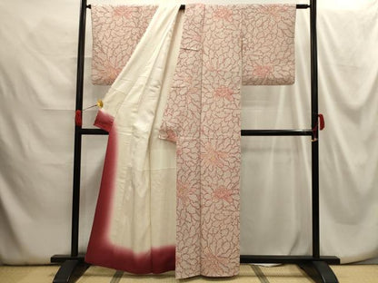 平和屋着物■上質な小紋　花尽くし　正絹　逸品　AABG8324sx