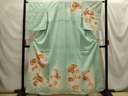 平和屋着物■訪問着 駒刺繍 菊 金彩 正絹 逸品 AABG8337sx