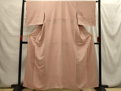 平和屋着物■無地絵羽訪問着 雲取風景地紋 赤香色 正絹 逸品 AABG8338sx
