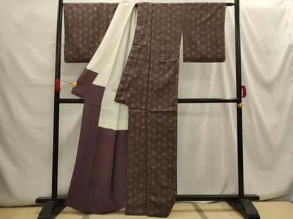 平和屋着物■上質な紬 花間道 正絹 逸品 AABG8340sx