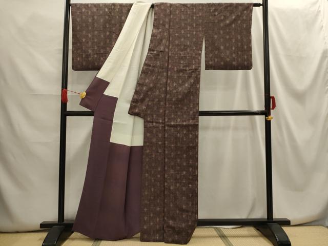 平和屋着物■上質な紬 花間道 正絹 逸品 AABG8340sx