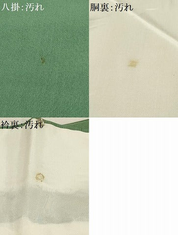 平和屋着物■上質な紬 飛鶴文 正絹 逸品 AABG8341sx
