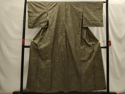 平和屋着物■本場大島紬　7マルキ　吉祥文　正絹　逸品　AABG8344sx