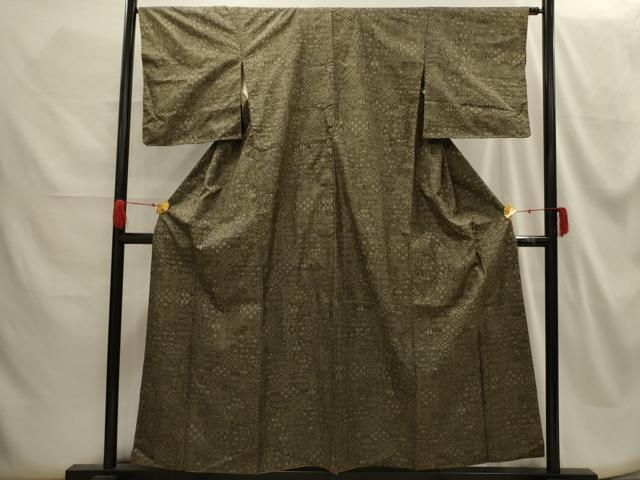 平和屋着物■本場大島紬　7マルキ　吉祥文　正絹　逸品　AABG8344sx