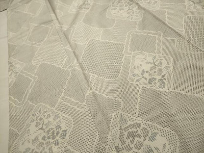 平和屋着物■上質な紬　花菱文　正絹　逸品　AABG8345sx