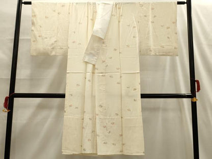 平和屋着物■長襦袢　無双仕立て　鴛鴦文　正絹　逸品　AABG8347sx