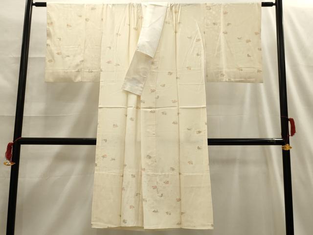 平和屋着物■長襦袢　無双仕立て　鴛鴦文　正絹　逸品　AABG8347sx