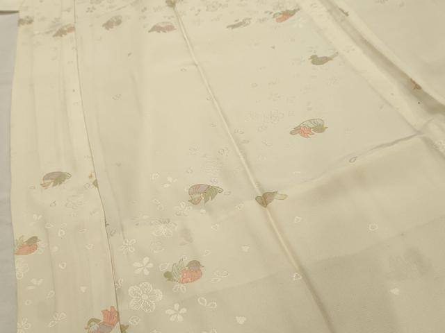 平和屋着物■長襦袢　無双仕立て　鴛鴦文　正絹　逸品　AABG8347sx