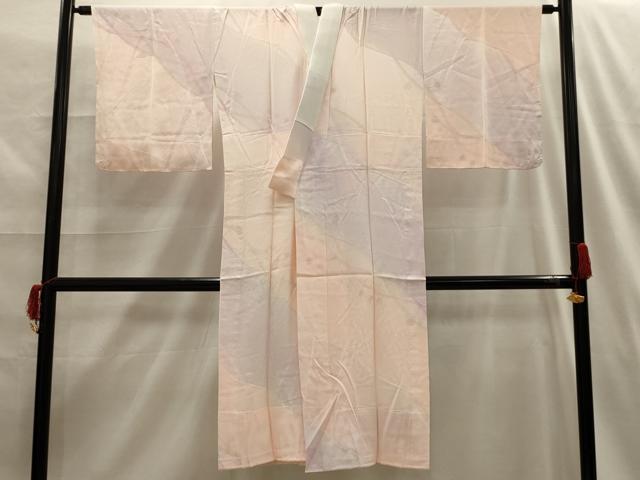平和屋着物■長襦袢　無双仕立て　草花地紋　暈し染め　正絹　逸品　AABG8350sx
