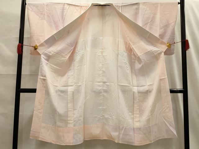 平和屋着物■長襦袢　無双仕立て　草花地紋　暈し染め　正絹　逸品　AABG8350sx
