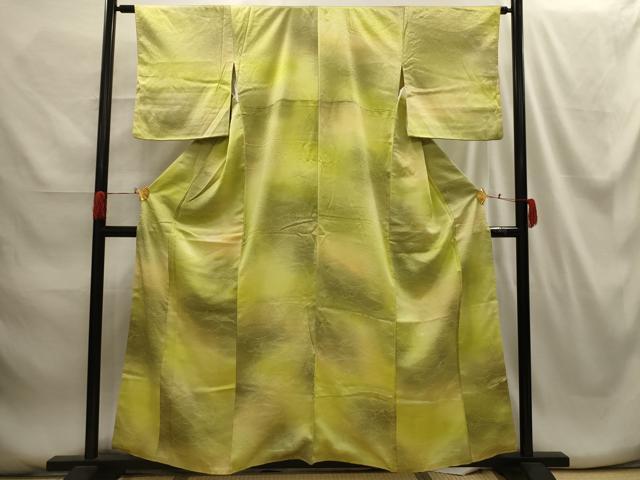 平和屋着物■上質な小紋　立波文　暈し染め　正絹　逸品　AABG8358sx