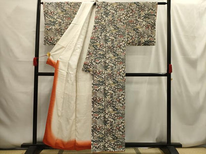 平和屋着物■上質な小紋 松竹梅風景文 正絹 逸品 AABG8375sx