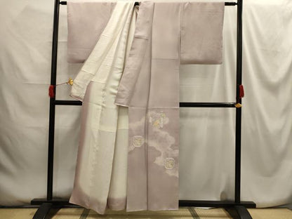 平和屋着物■色留訪問着 刺繍 陶器花文 暈し染め 正絹 逸品 AABG8381sx