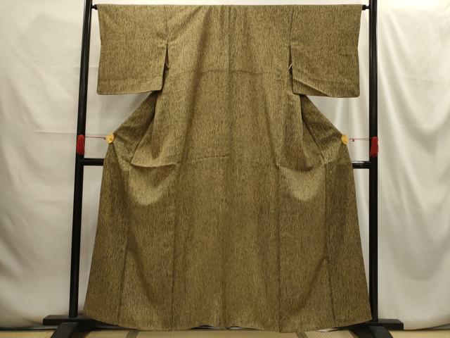 平和屋着物■本場染大島紬　変わり縞　正絹　逸品　AABG8382sx