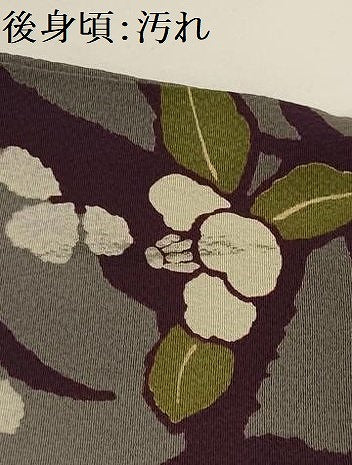 平和屋着物■上質な小紋 枝花文 正絹 逸品 AABG8385sx