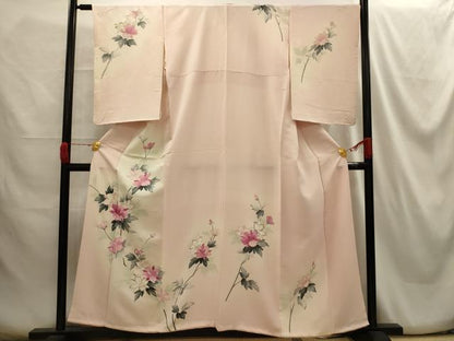 平和屋着物■訪問着 枝花文 暈し染め 金彩 正絹 逸品 AABG8389sx