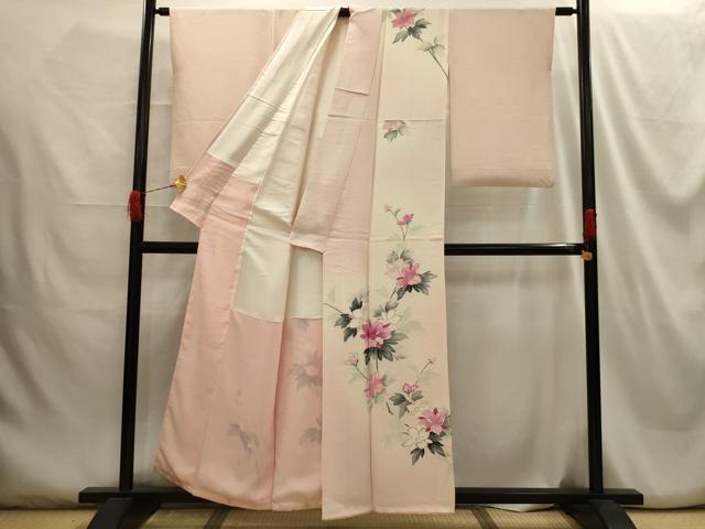 平和屋着物■訪問着 枝花文 暈し染め 金彩 正絹 逸品 AABG8389sx