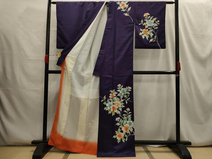 平和屋着物■訪問着 枝花文 金彩 正絹 逸品 AABG8391sx