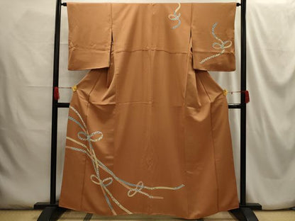 平和屋着物■訪問着 結び紐吉祥花文 正絹 逸品 AABG8392sx