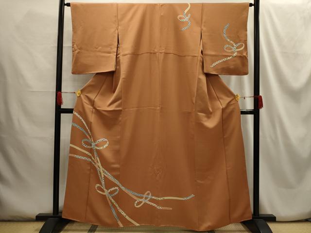 平和屋着物■訪問着 結び紐吉祥花文 正絹 逸品 AABG8392sx
