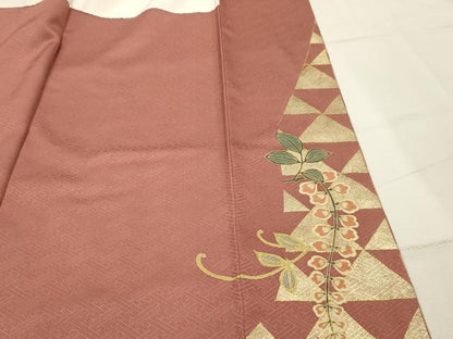 平和屋着物■訪問着　作家物　立波松花文　金彩　正絹　逸品　AABG8395sx