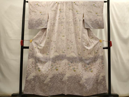 平和屋着物■訪問着 松竹梅風景文 暈し染め 正絹 逸品 AABG8400sx