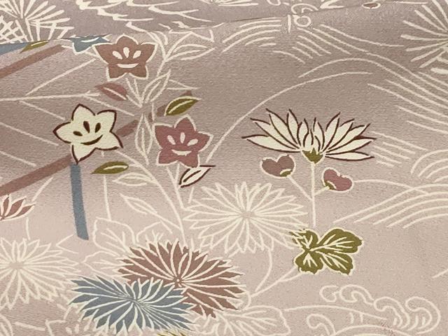平和屋着物■訪問着 松竹梅風景文 暈し染め 正絹 逸品 AABG8400sx