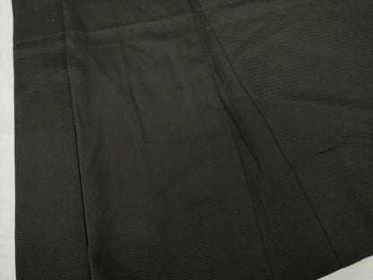 平和屋着物▽男性　黒紋付長羽織　スリーシーズン　春夏秋　塵除け　絽　正絹　逸品　AABG8401ck