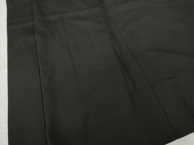 平和屋着物▽男性　黒紋付長羽織　スリーシーズン　春夏秋　塵除け　絽　正絹　逸品　AABG8401ck
