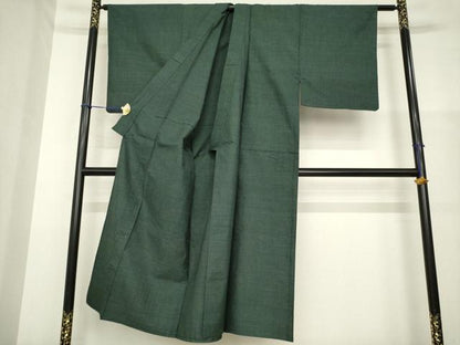平和屋着物▽男性 本場大島紬 単衣 蚊絣 正絹 逸品 AABG8408ck