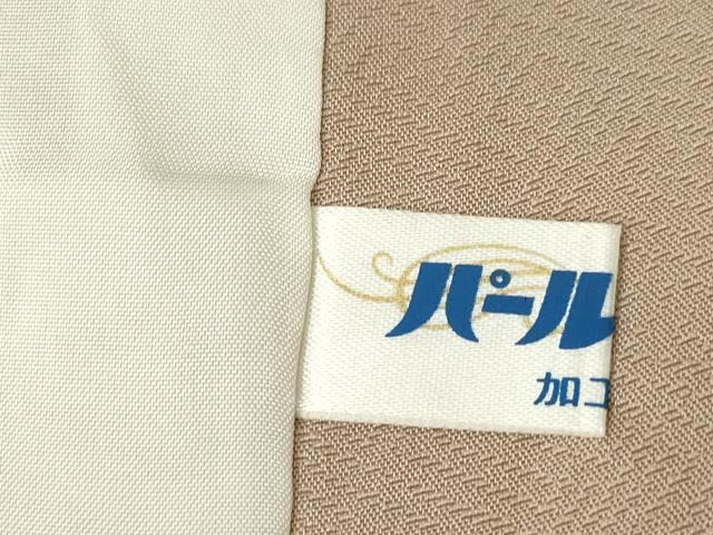 平和屋着物▽訪問着 単衣 駒刺繍 草花文 金彩 正絹 逸品 AABG8419ck
