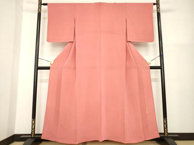 平和屋着物▽江戸小紋　単衣　作家物　極小鮫小紋柄　鬼しぼ縮緬　正絹　逸品　AABG8422ck