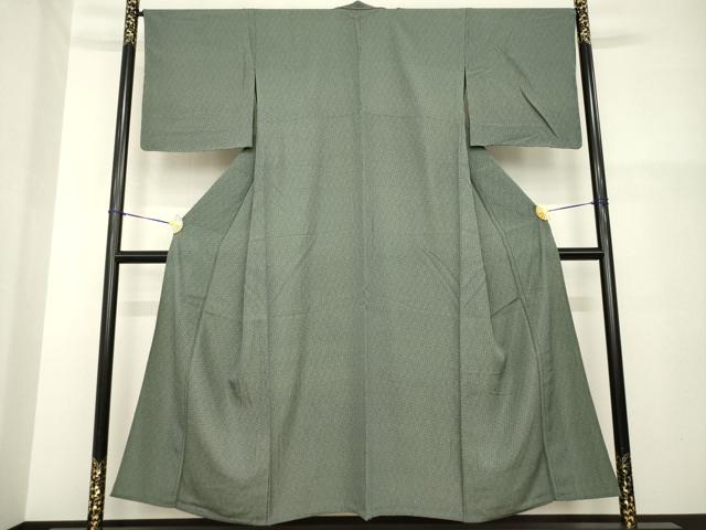 平和屋着物▽江戸小紋 単衣 小花文 正絹 逸品 AABG8435ck