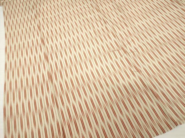 平和屋着物▽上質な小紋 単衣 矢羽根文 ますいわ屋扱い 正絹 逸品 AABG8437ck