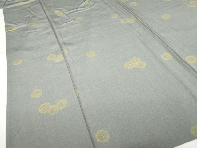 平和屋着物▽上質な小紋 単衣 舞花文 正絹 逸品 AABG8439ck